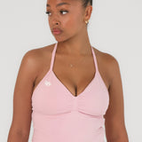 Pink Halter Neck
