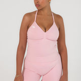 Pink Halter Neck