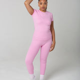 High Waisted Bubblegum Leggings