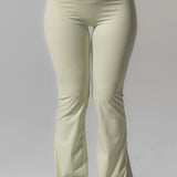 Summer Matcha Mint Flared Leggings