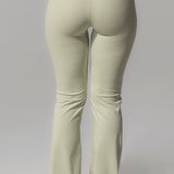 Summer Matcha Mint Flared Leggings
