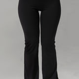 Summer Black Flared Leggings