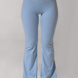 Powder blue Cross Flared Leggings