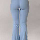 Powder blue Cross Flared Leggings