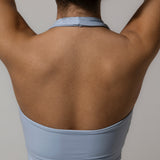 Powder blue Halter Neck Top