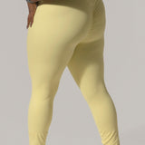 High Waisted Yellow Leggings
