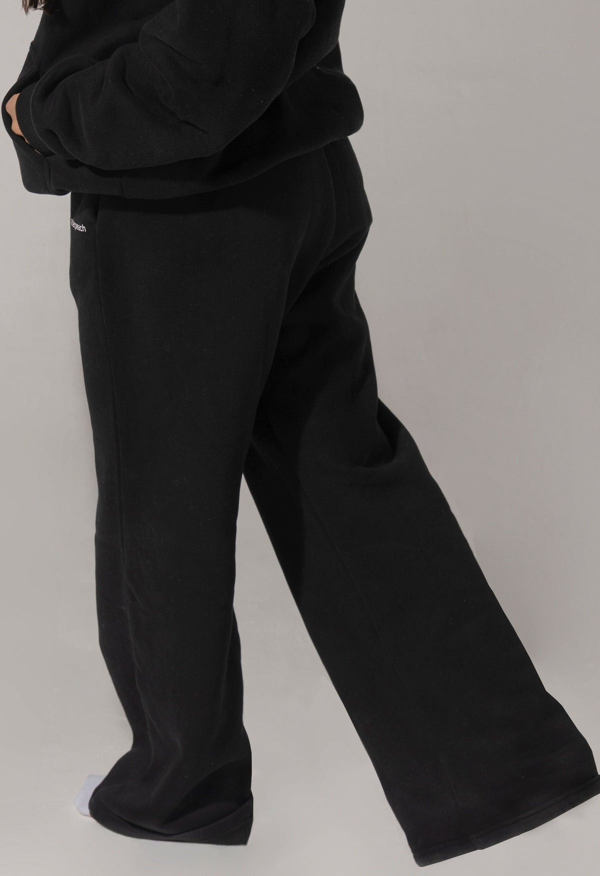 basic black joggers