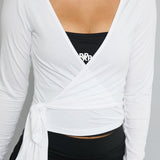 pearl wrap top