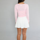 strawberry cream wrap top