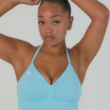 Aqua Halter Neck